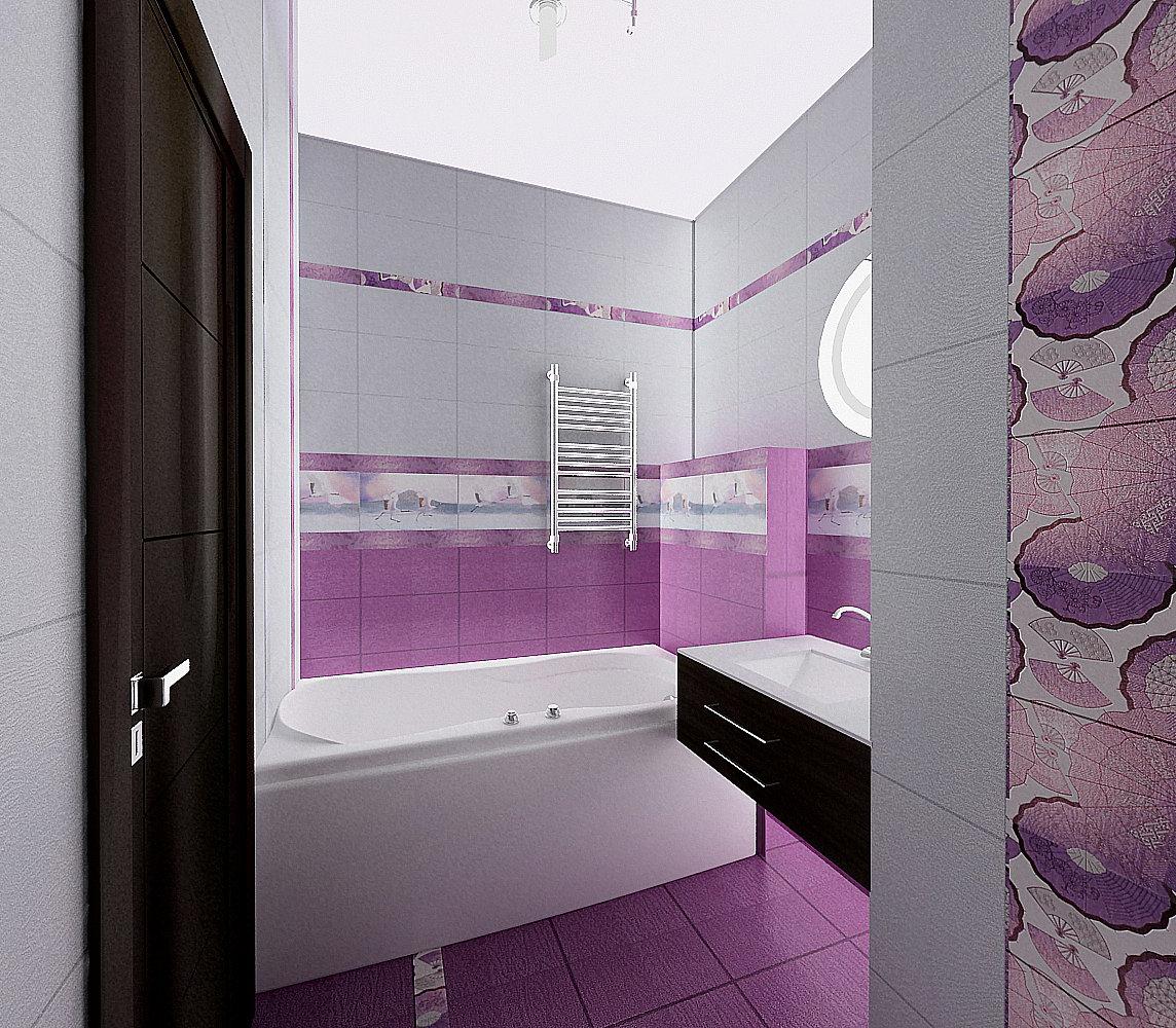 Minimalist lavender bath