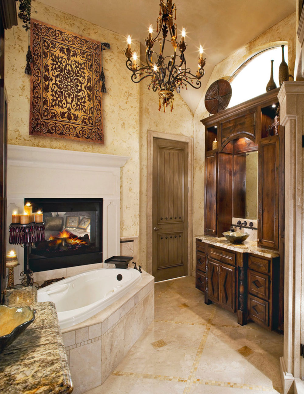 Remarkable Tuscan bathroom