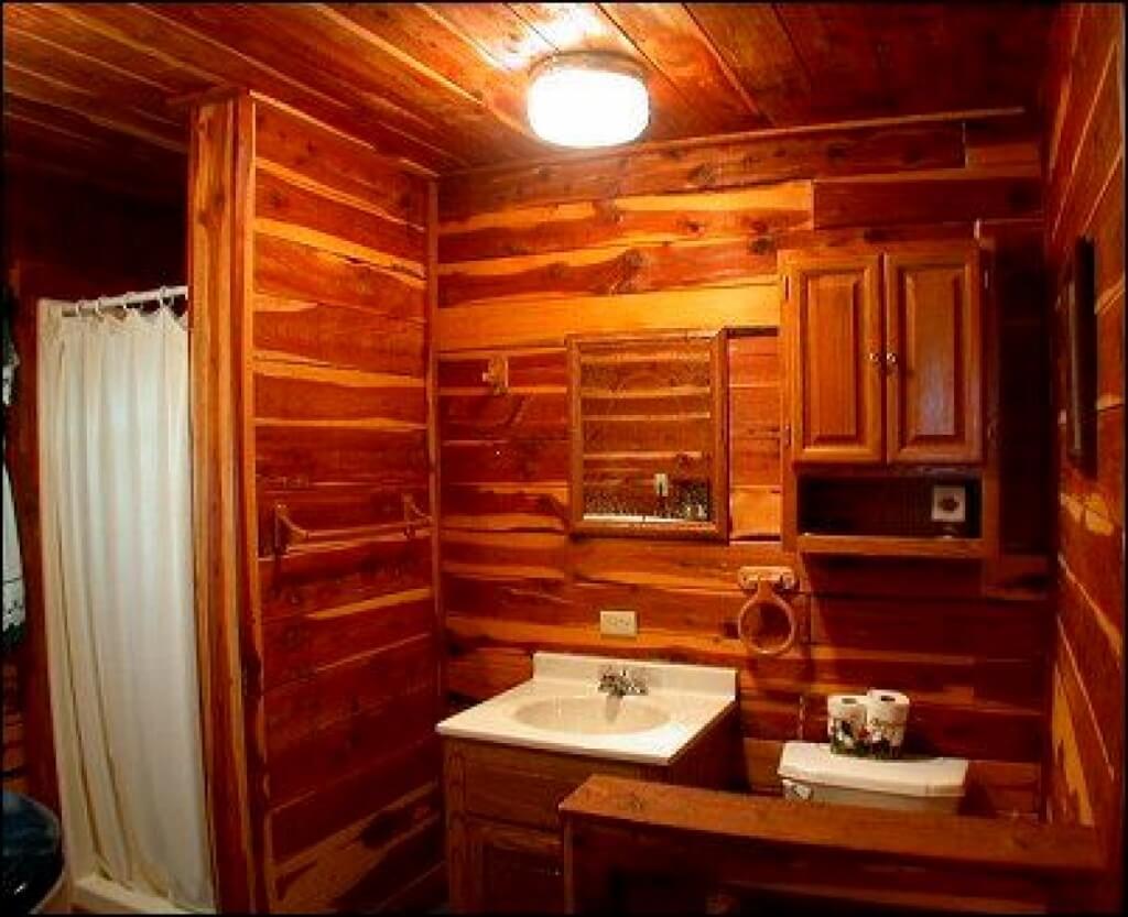 Quiet cabin bathroom