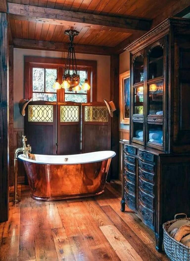 Primitive Cottage Bathroom