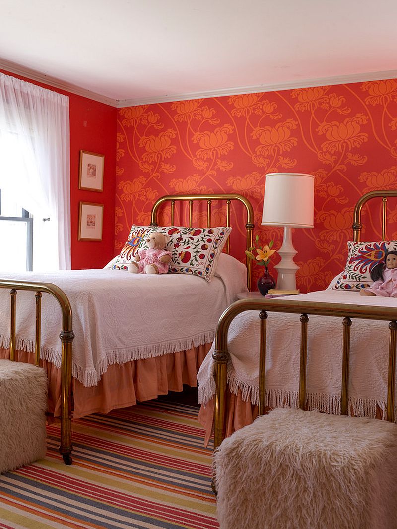 Graceful colorful bedroom