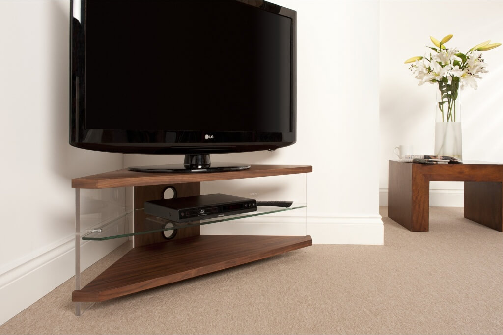 Corner bedroom TV stand