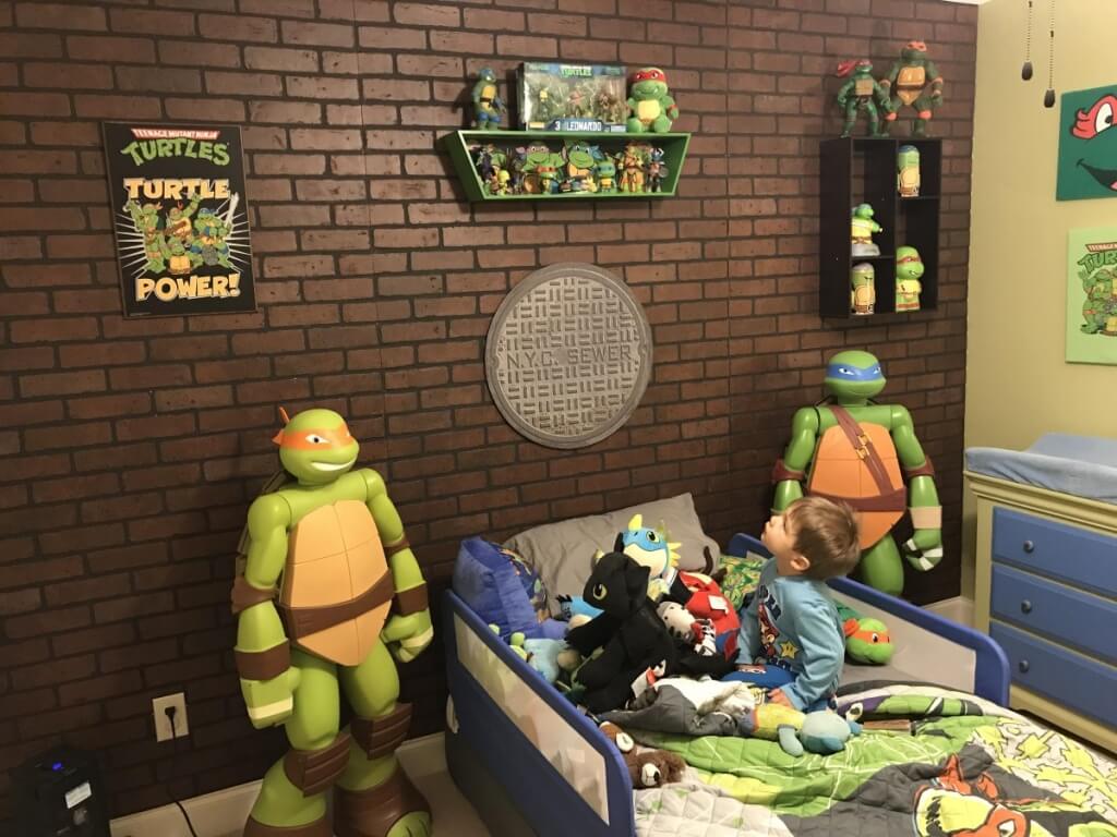 Funny ninja turtle bedroom