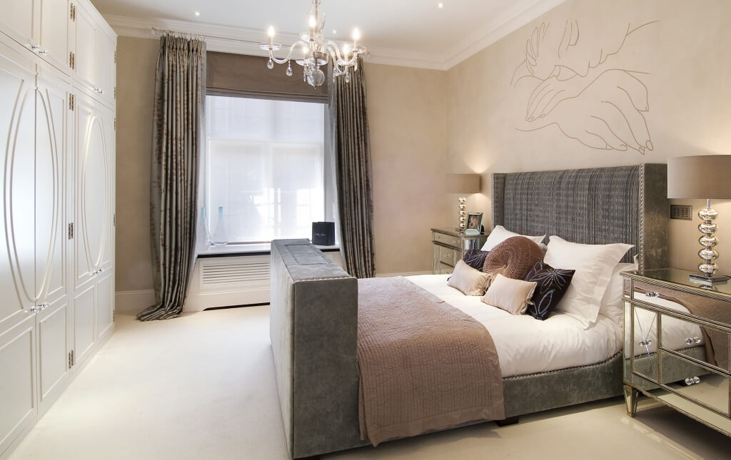 Impressive beige bedroom