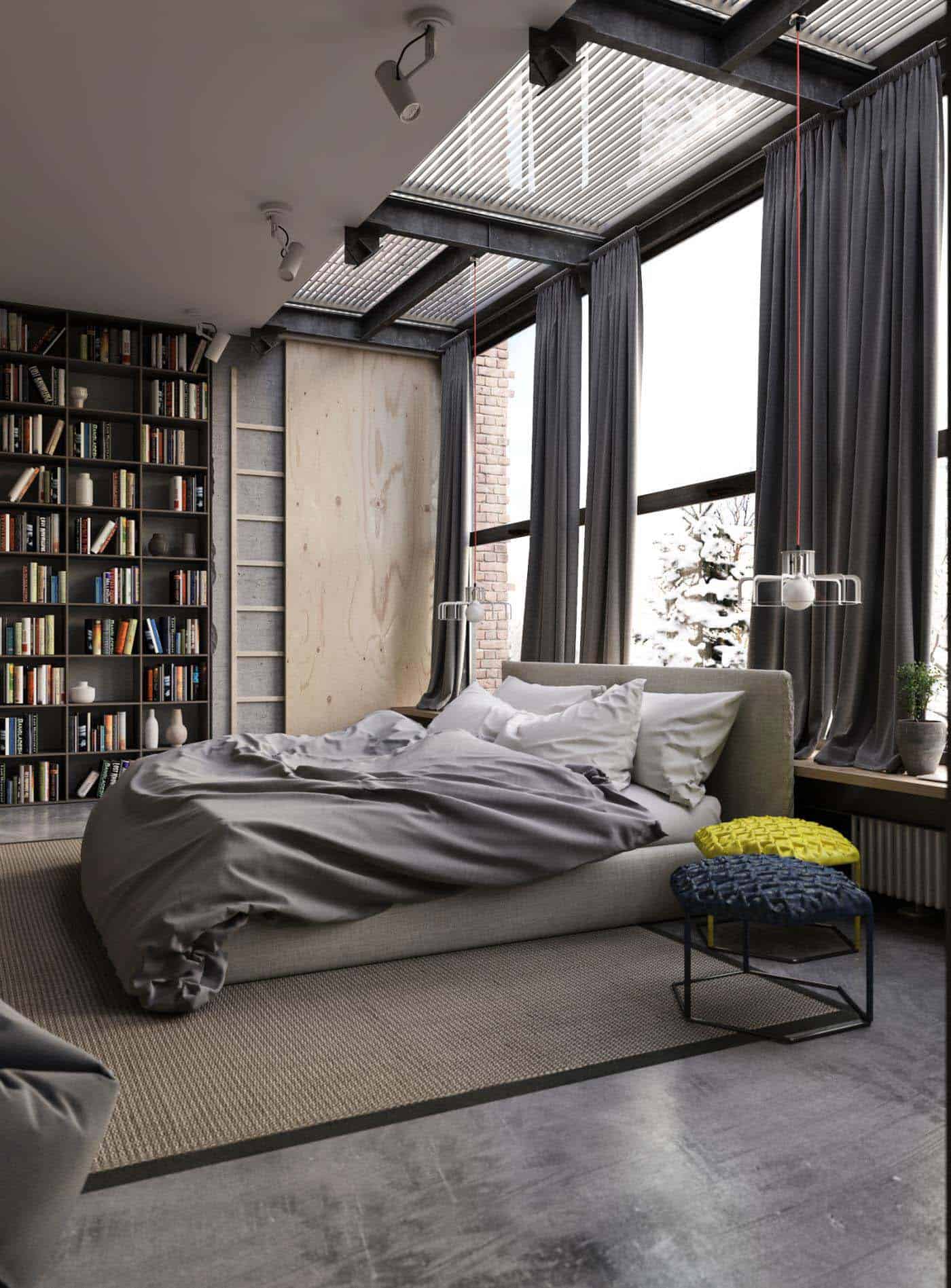 Clever large bedroom