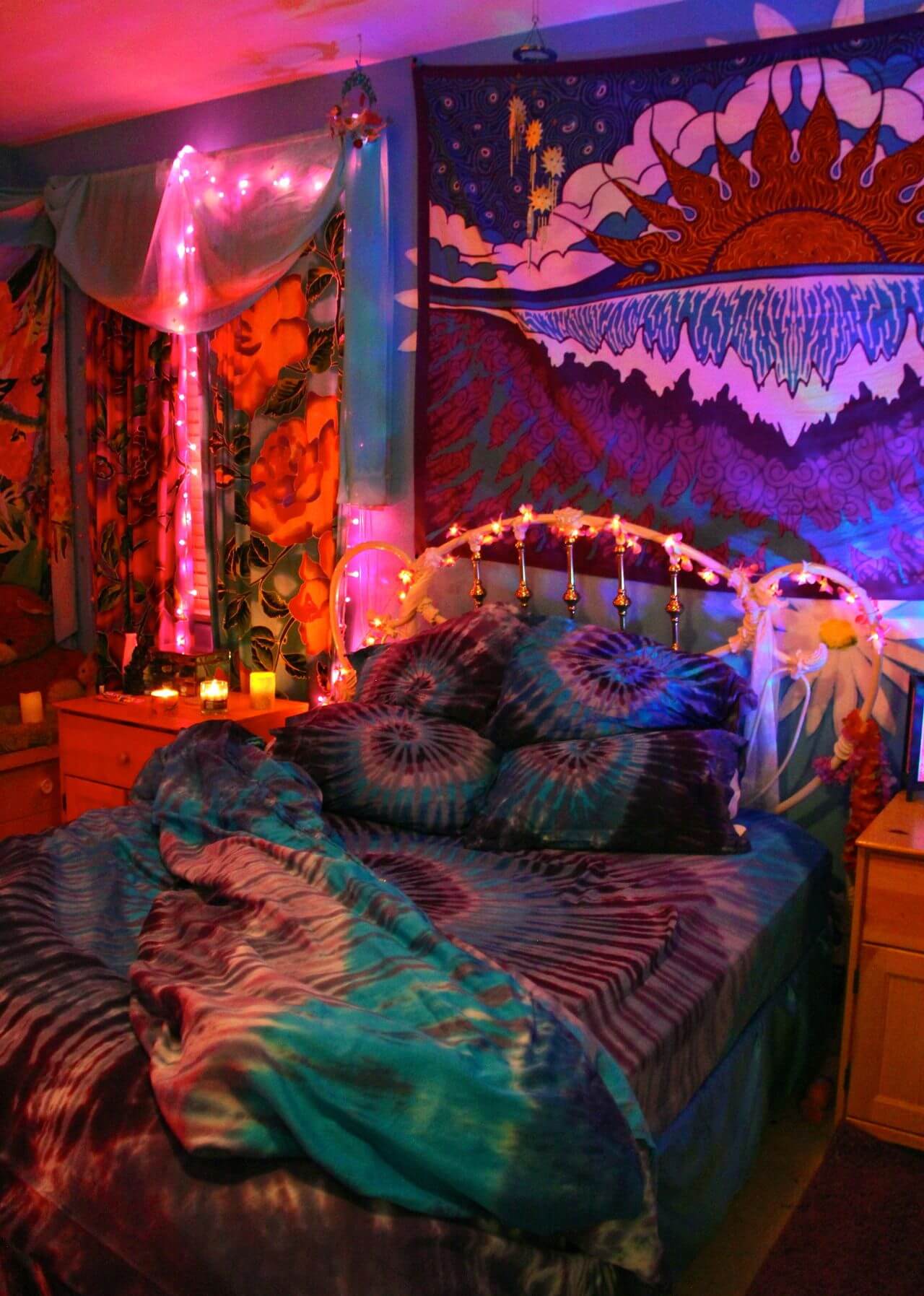 Mysterious hippie bedroom