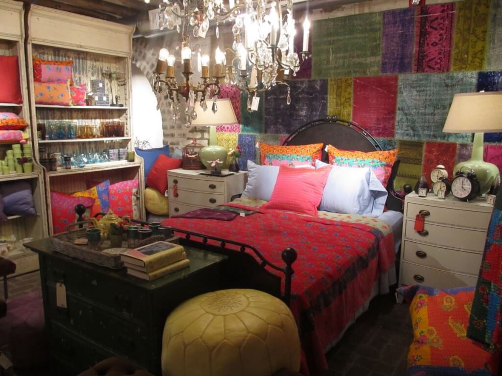 Lively hippie bedroom