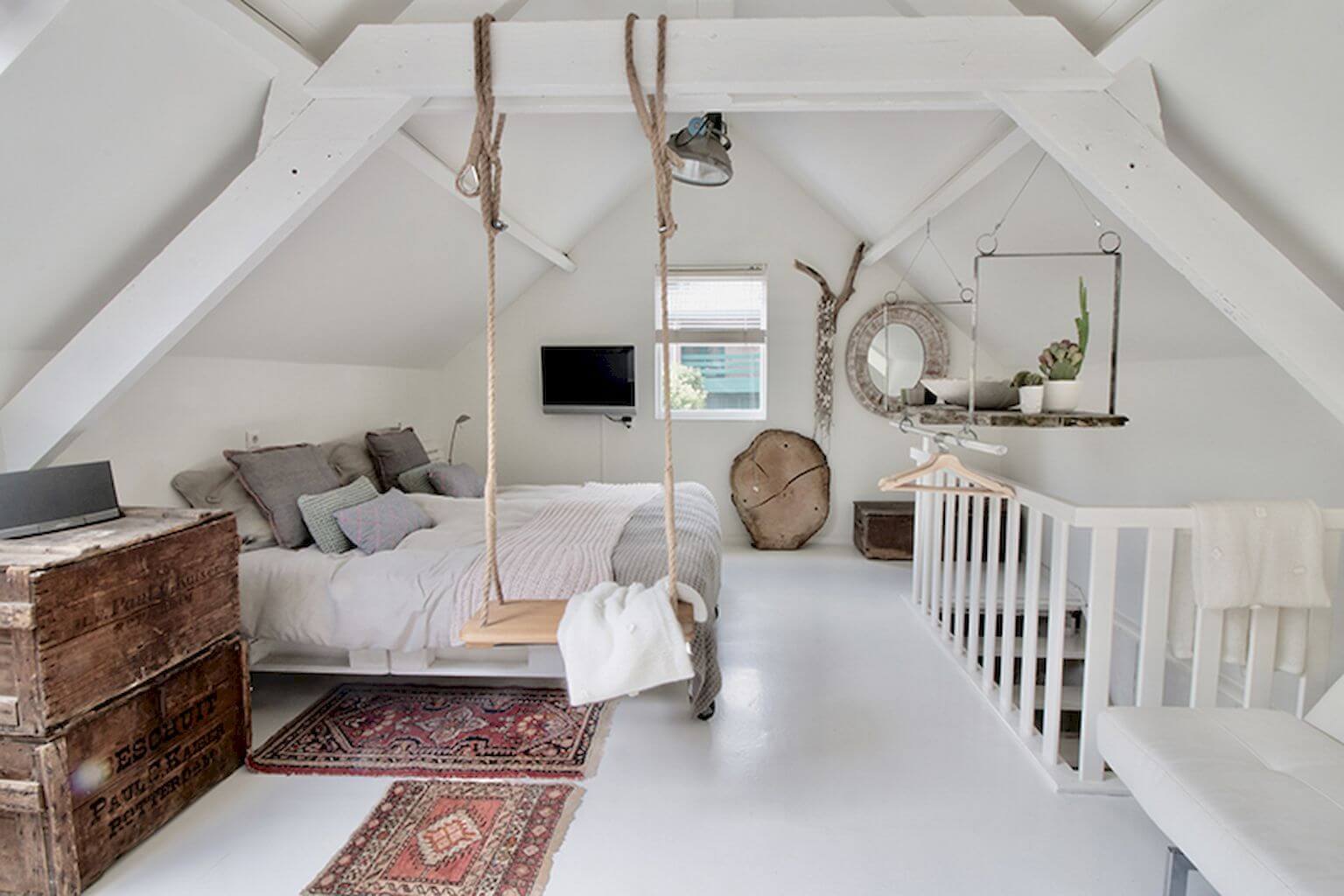 Super cool loft bedroom