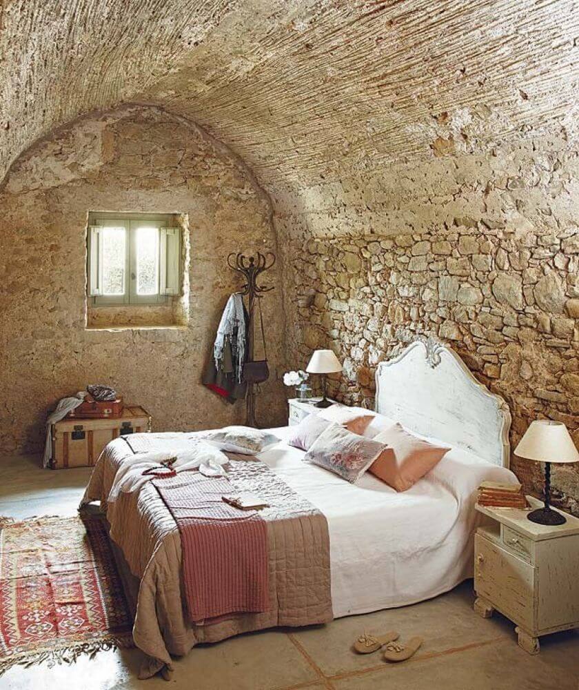 Bedroom in the old country style