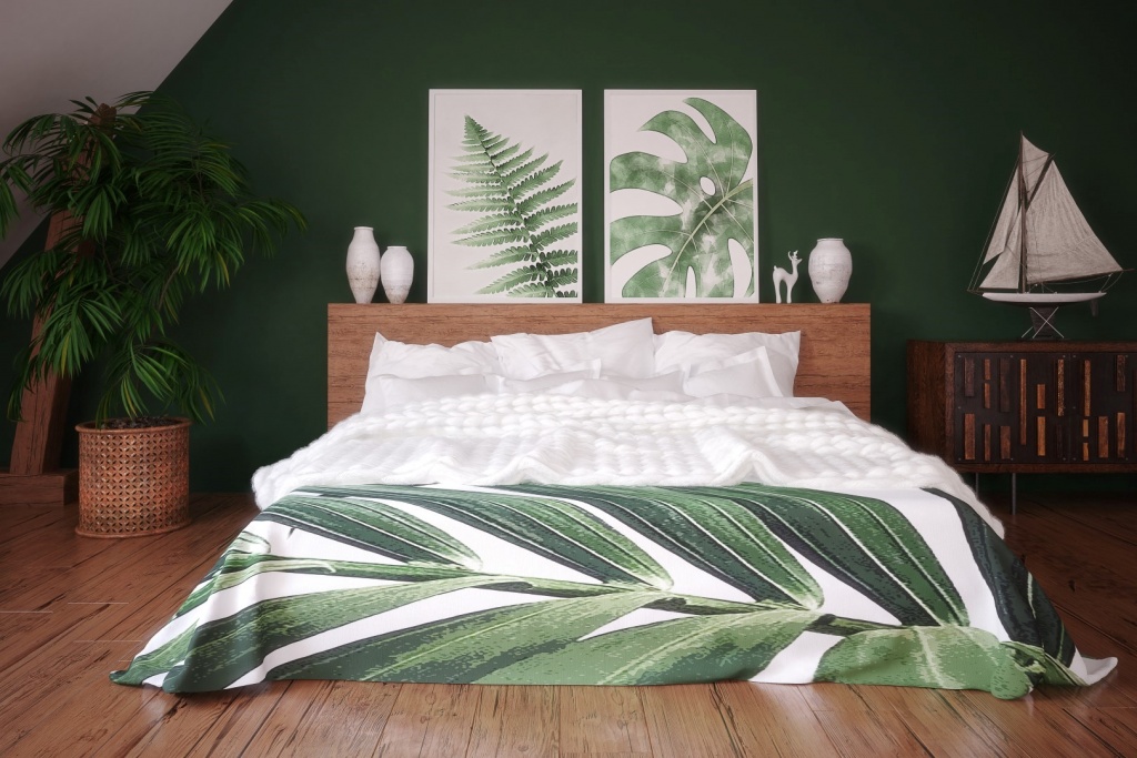 Quiet tropical bedroom