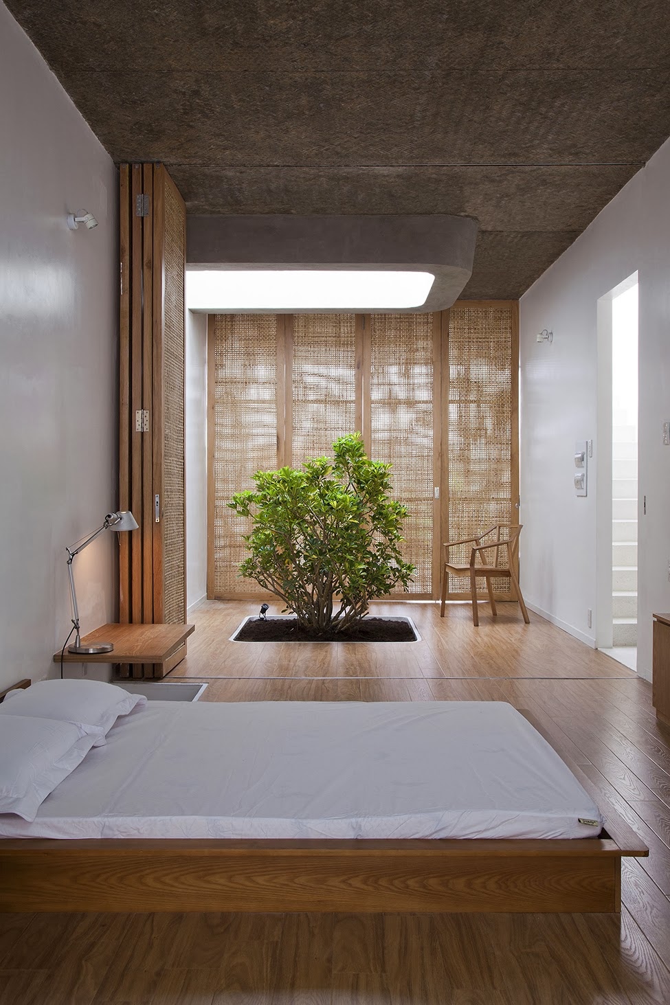 Illuminated zen bedroom