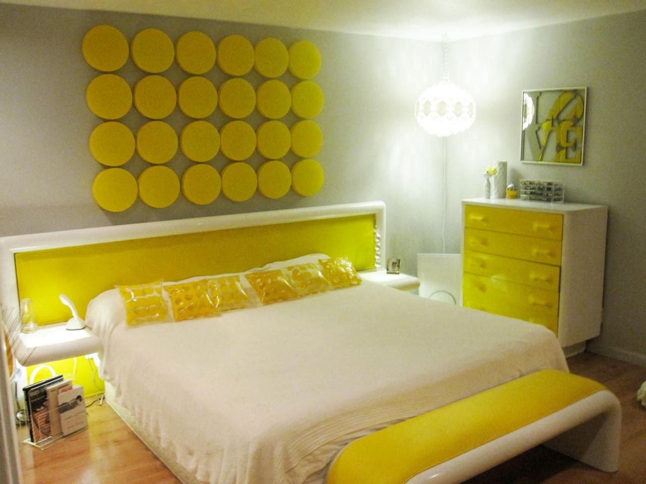 Fresh yellow bedroom