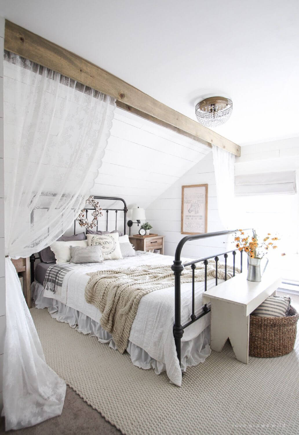 Romantic country bedroom