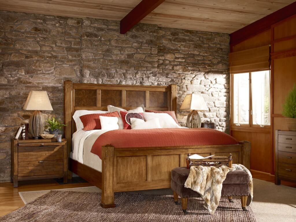 Pleasant rustic bedroom