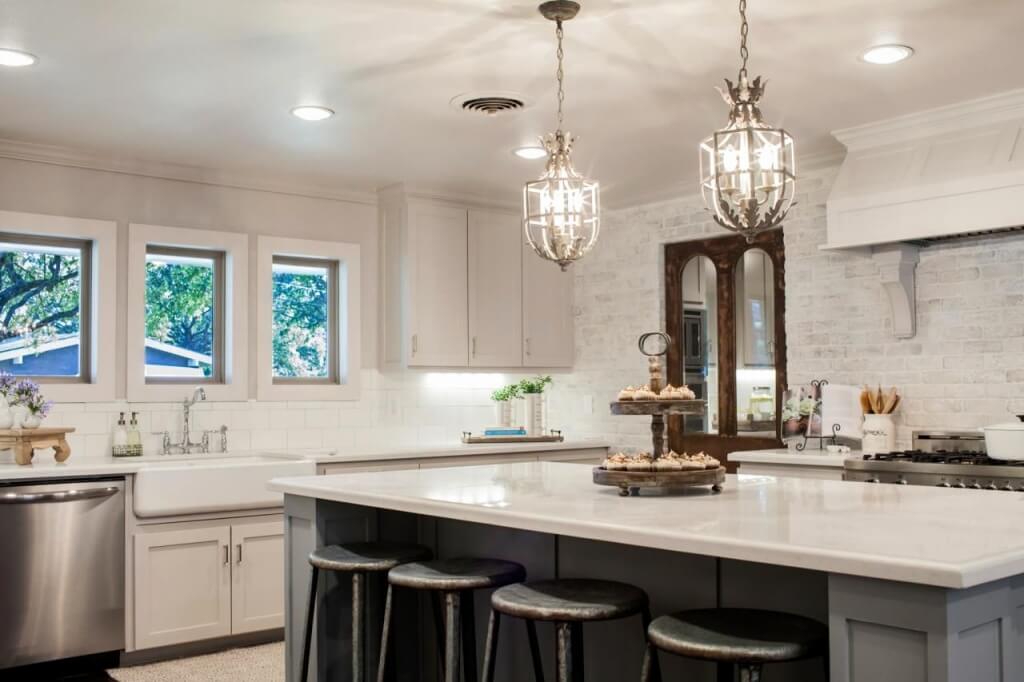 Exceptional French country kitchen lighting