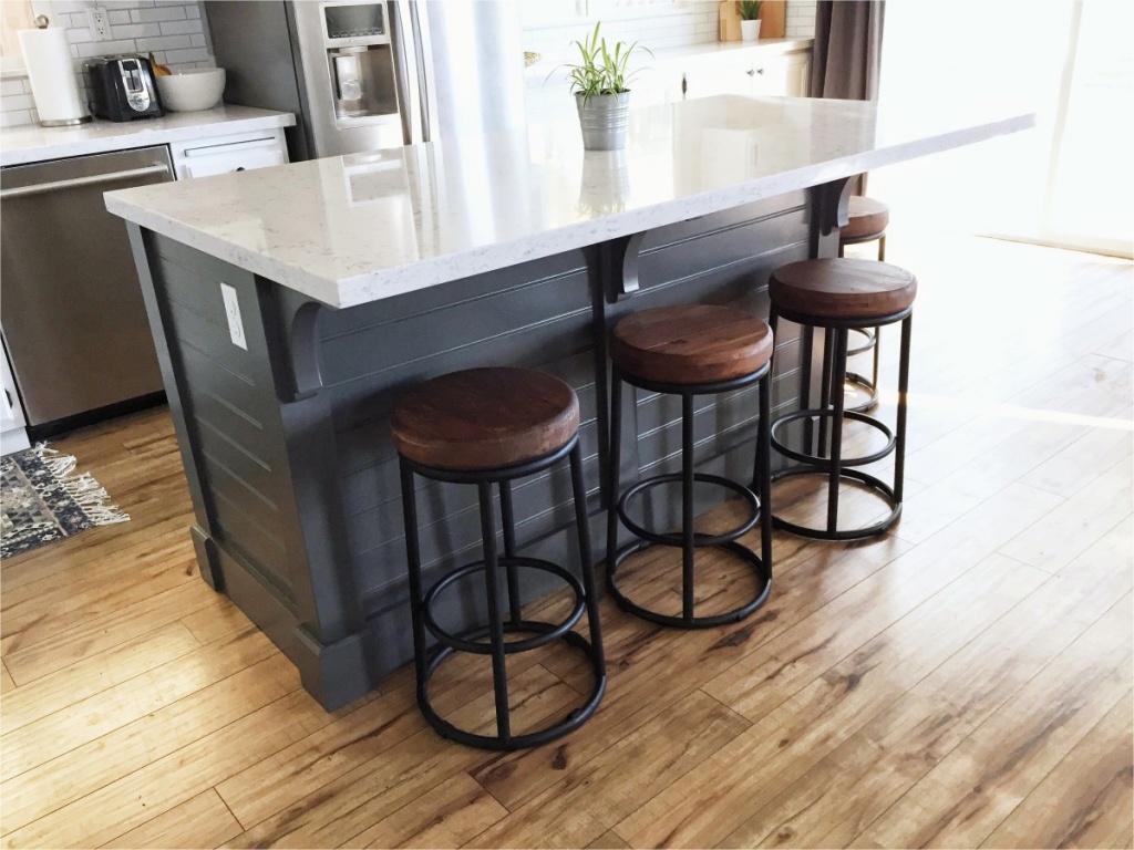 Kitchen island with a commendable beadboard