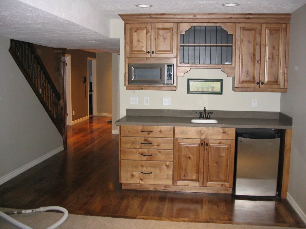 Simple basement kitchen