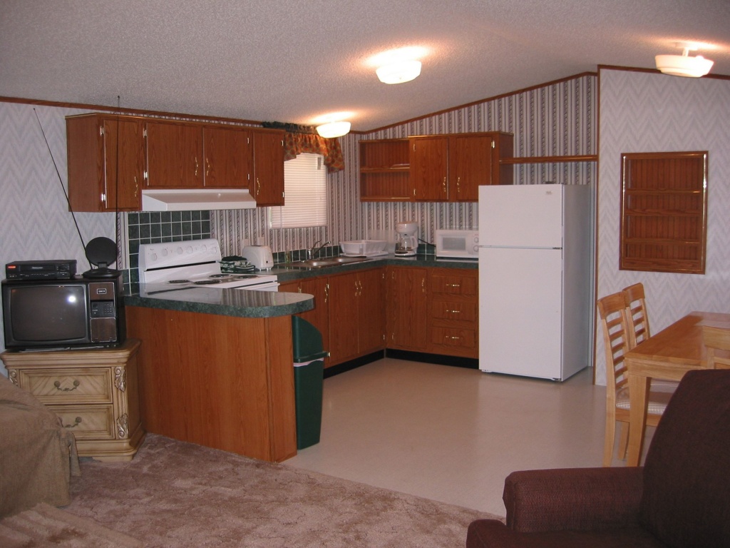 Simple mobile home kitchen