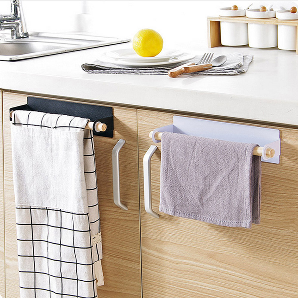 Clever kitchen towel holder