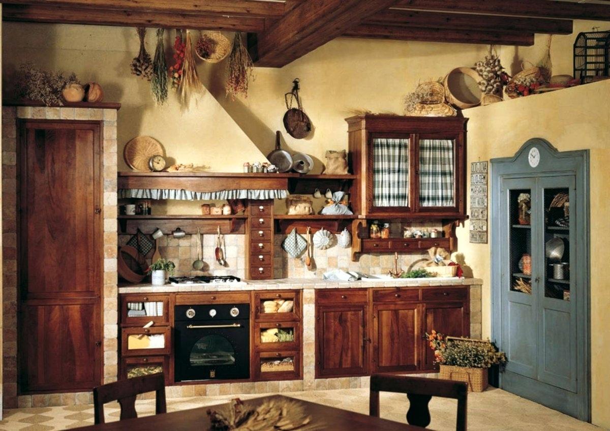 Modest primitive kitchen