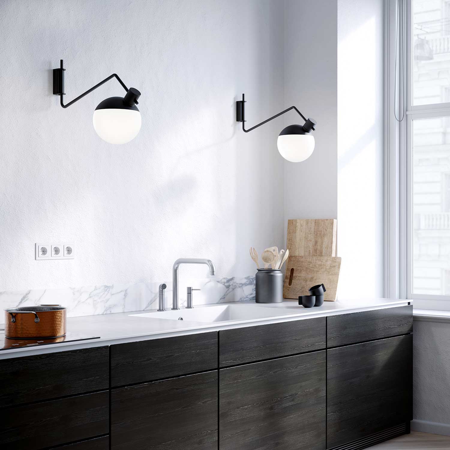 Innovative kitchen wall lighting