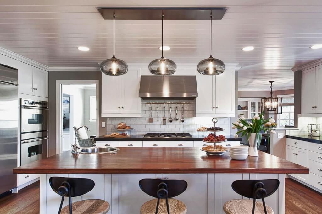 Industrial and cool kitchen lighting