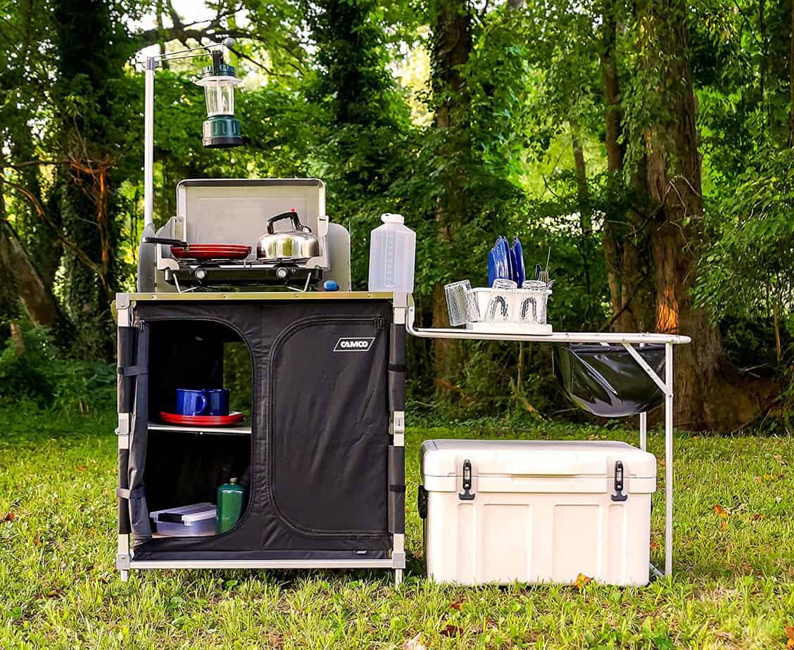Clever outdoor camping kitchen