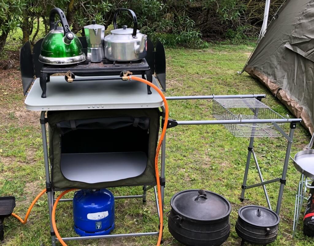 Nice outdoor camping kitchen
