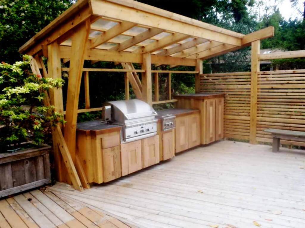 Nice outdoor kitchen cover