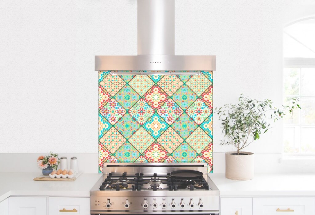 Exquisite mosaic kitchen splashback