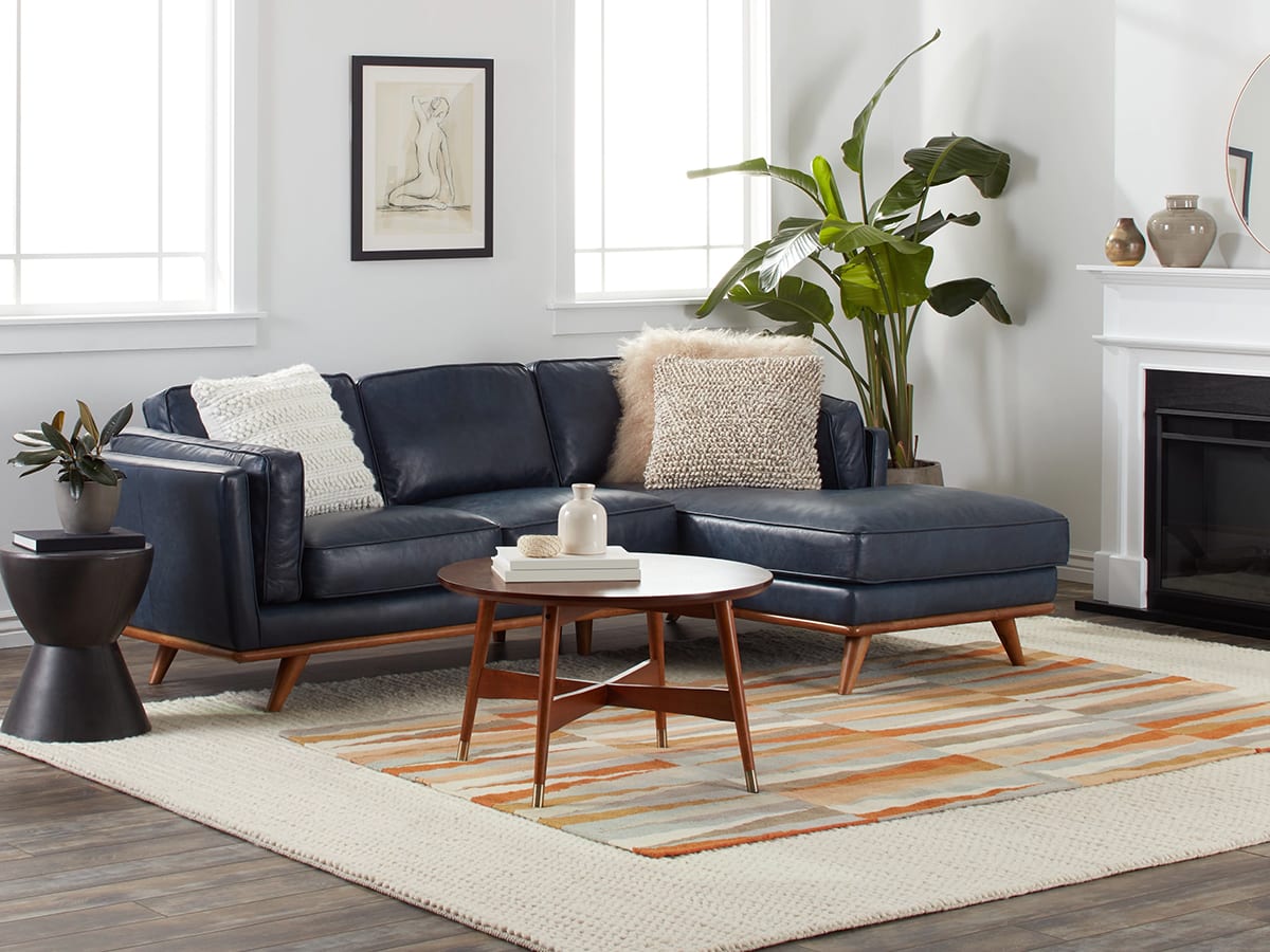 Mid-century modern living room.  Source: Overstock.com