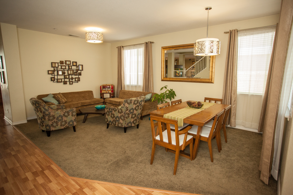 Multipurpose living room arrangement