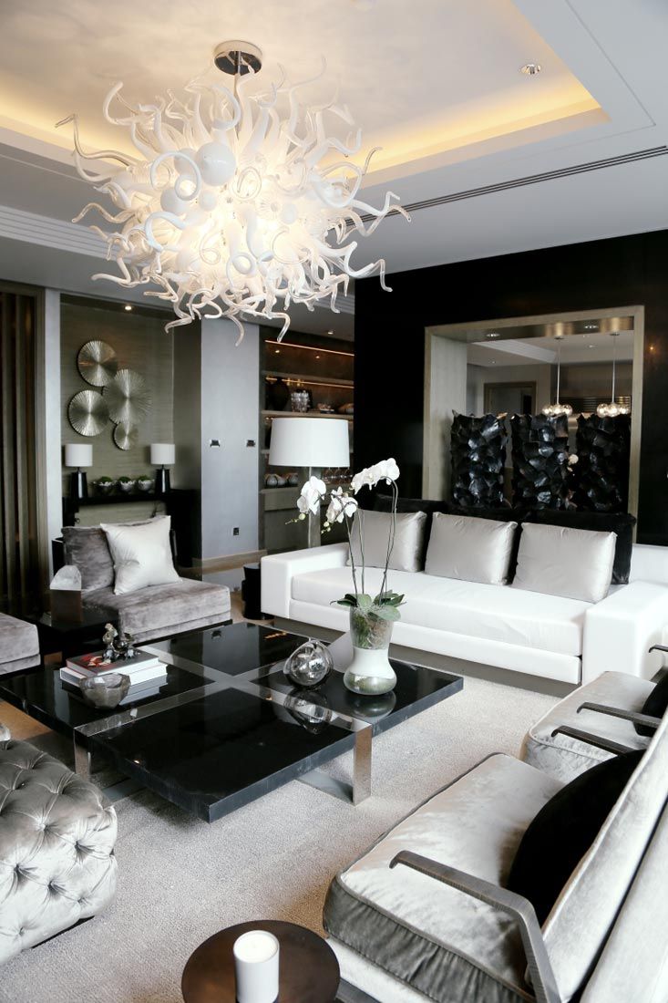 Extravagant neutral living room ideas.