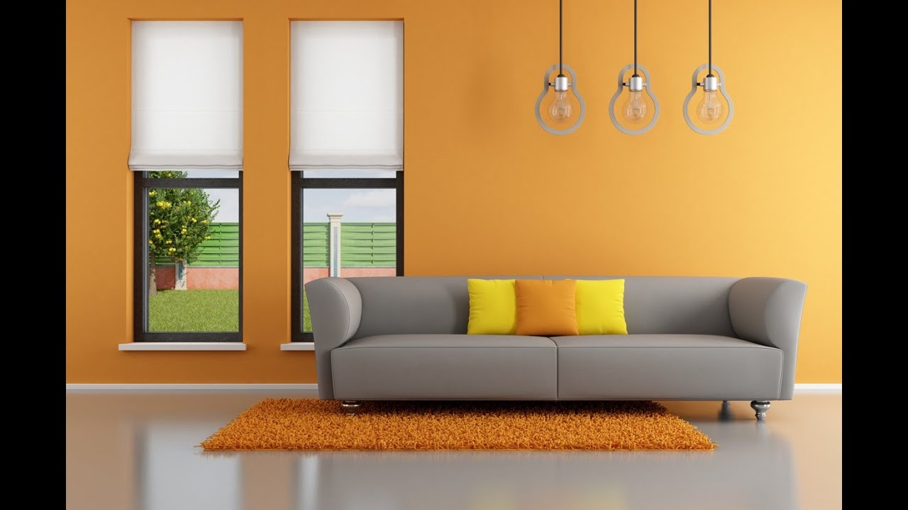 Light orange living room
