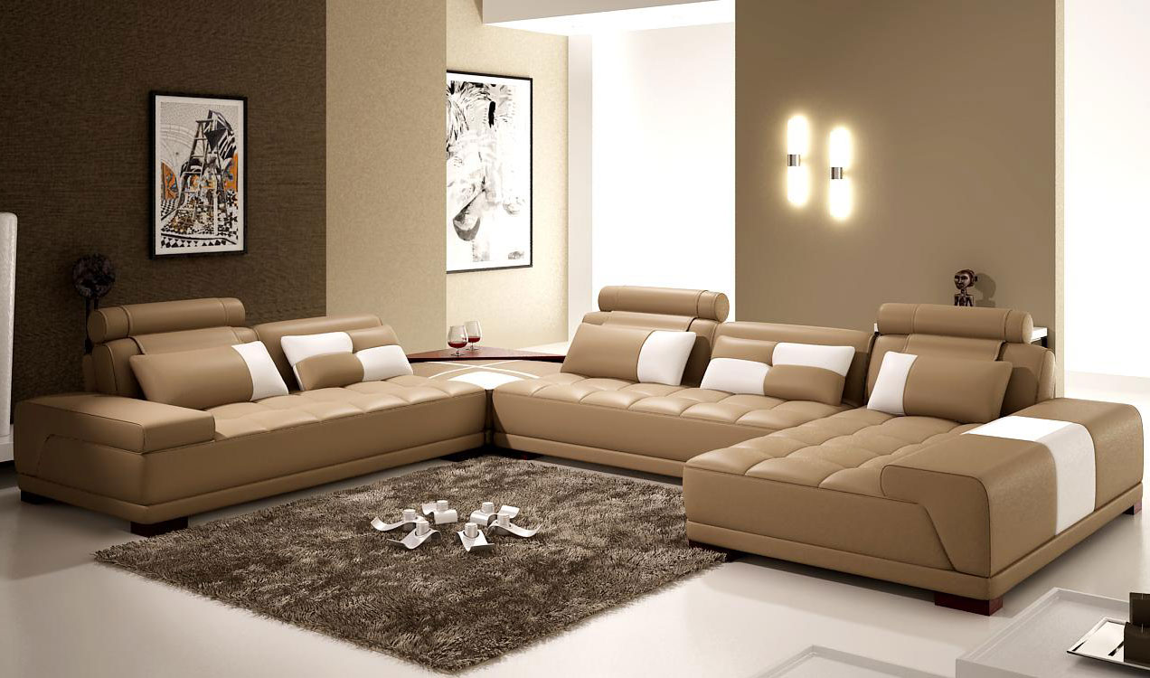 Super nice beige living room.  Source: decoist.com