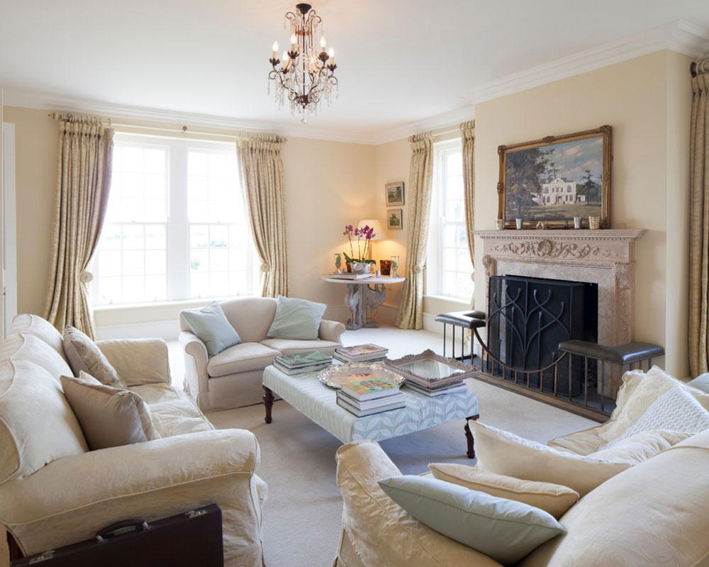 Finest beige living room.  Source: impressiveinteriordesign.com