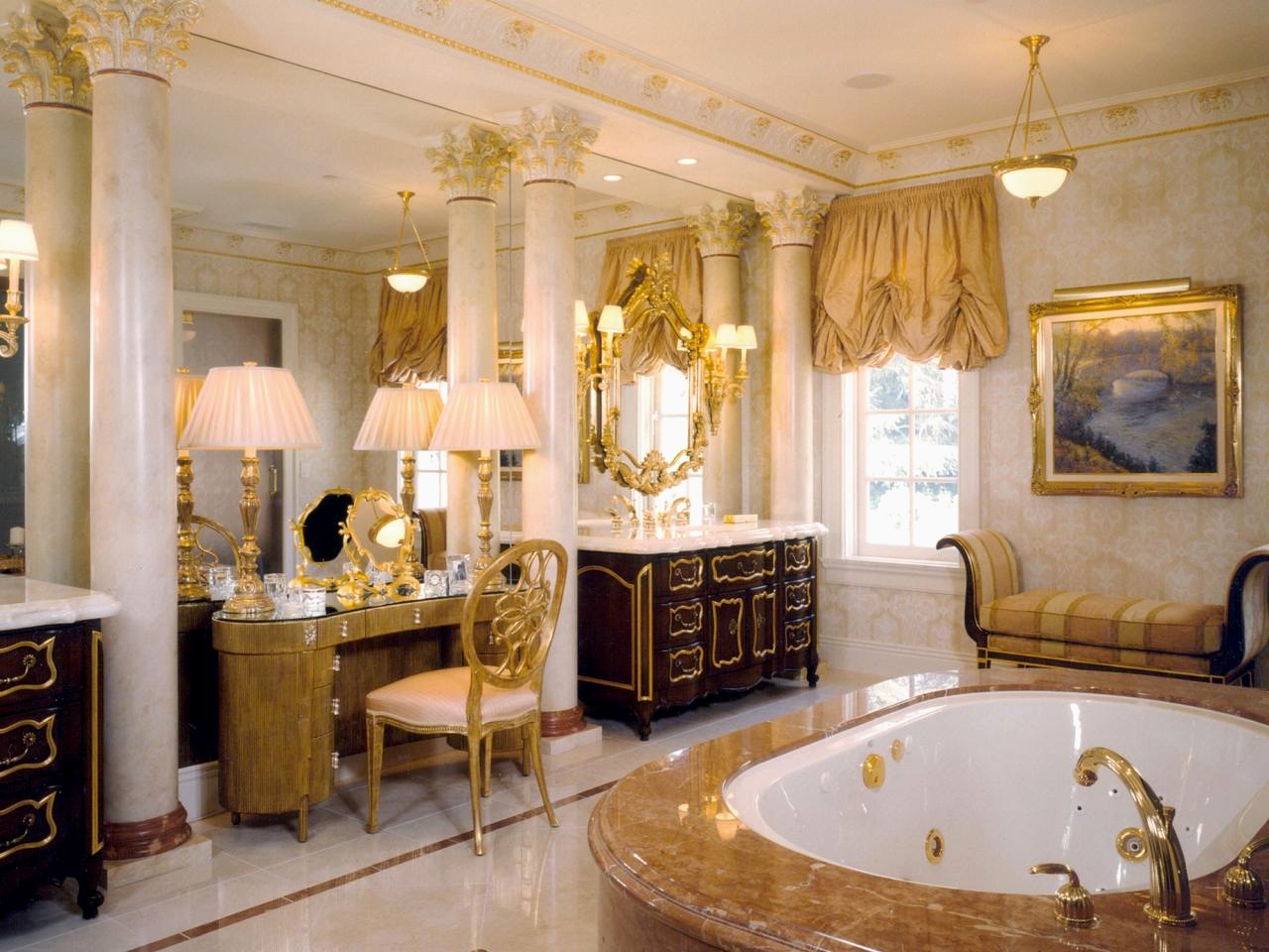 Extravagant gold bath