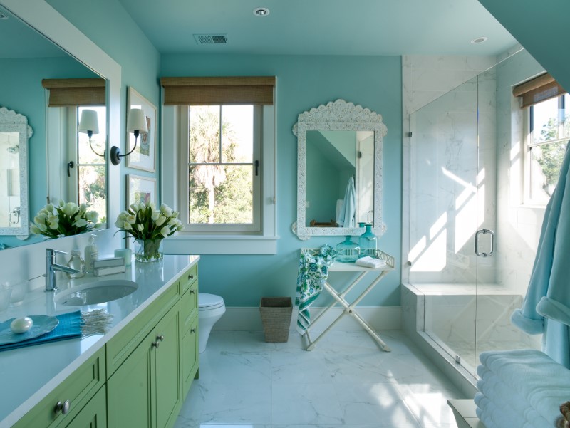 45 blue bathroom ideas 2020 (various refreshing designs) 5