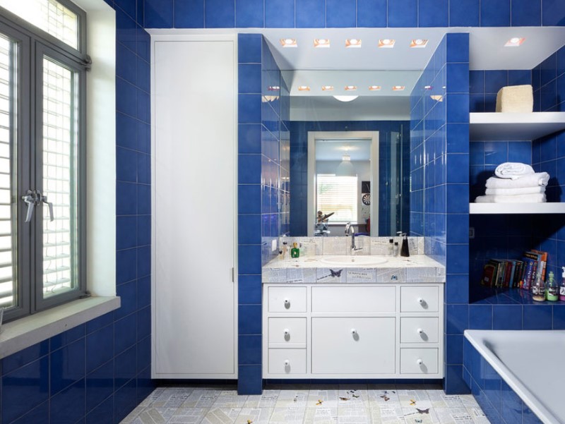 45 blue bathroom ideas 2020 (various refreshing designs) 7