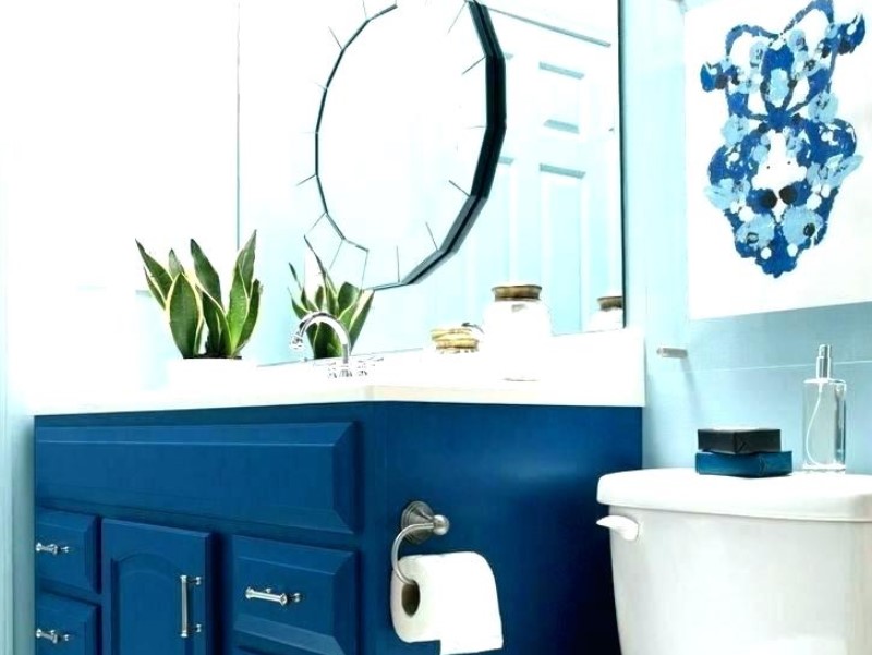 45 blue bathroom ideas 2020 (various refreshing designs) 9
