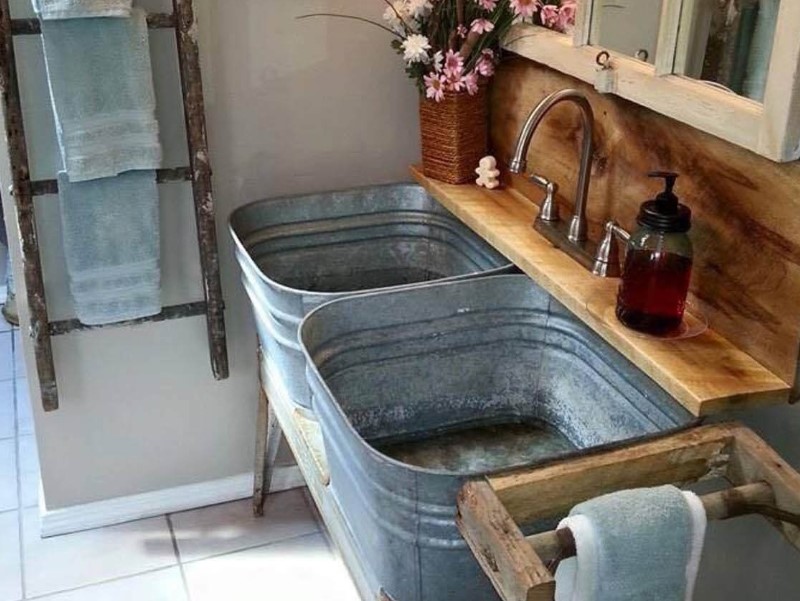 45 bathroom ideas for farmhouses 2020 (with natural accents) 15