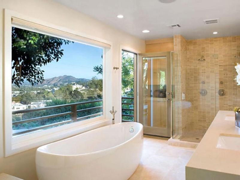 45 ideas for bathroom windows 2020 (for different designs) 5