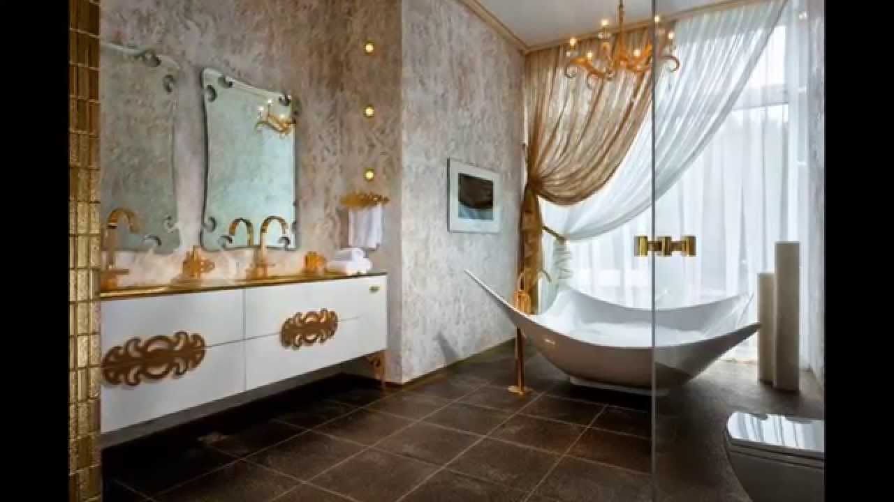 Amazing golden bathroom