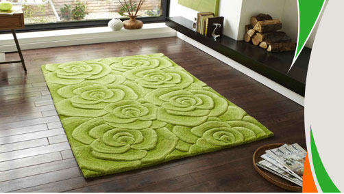 Lime green rugs