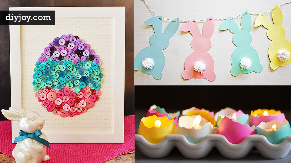 48 DIY Easter Decorations You Need Now LRHHHVA