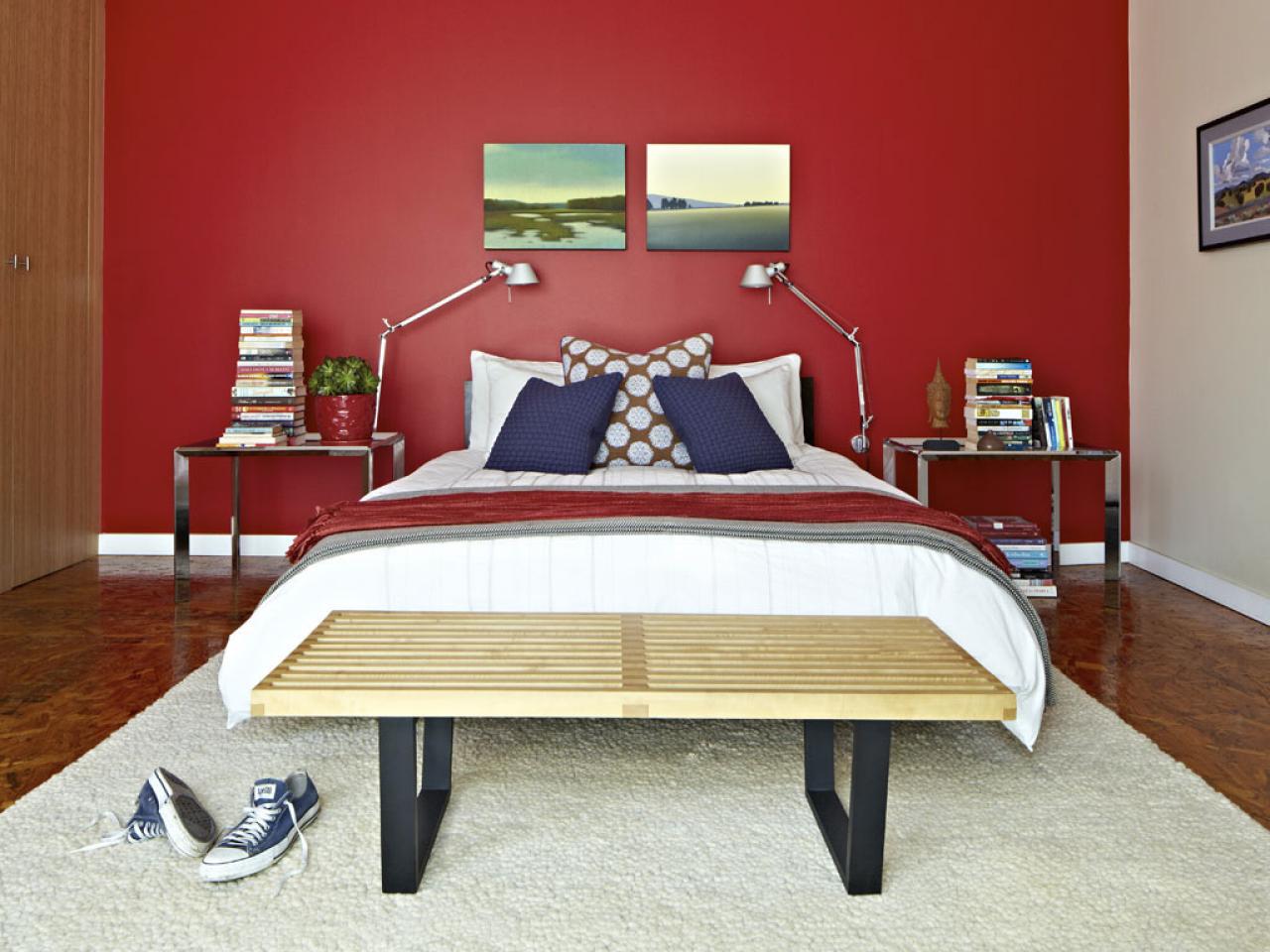 Legitimate red bedroom