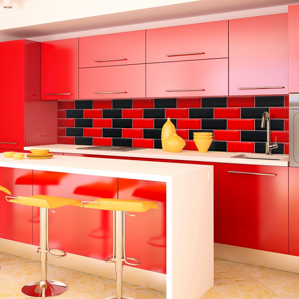 Bold modern kitchen cabinet