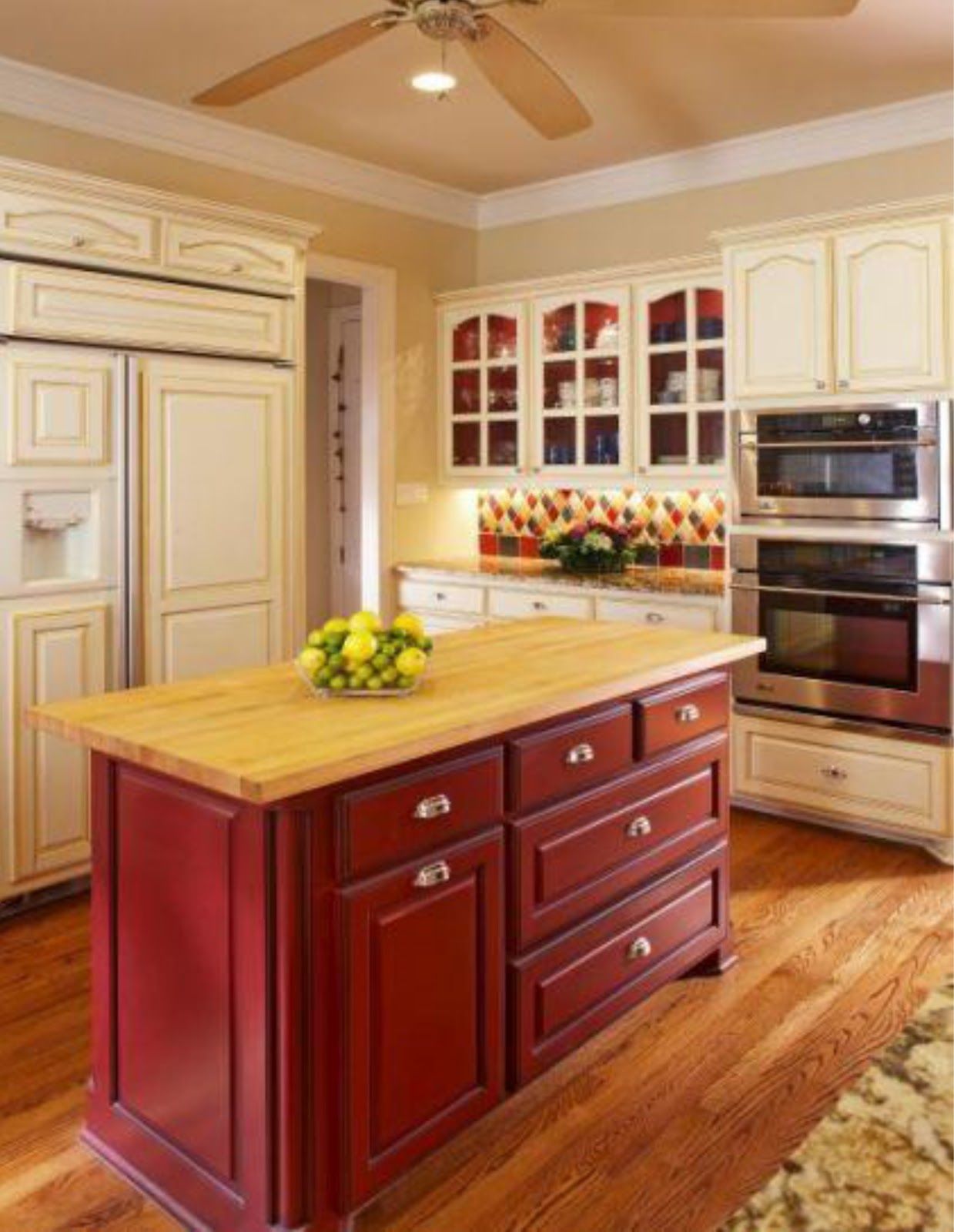 Kitchen island with graceful cabinet model