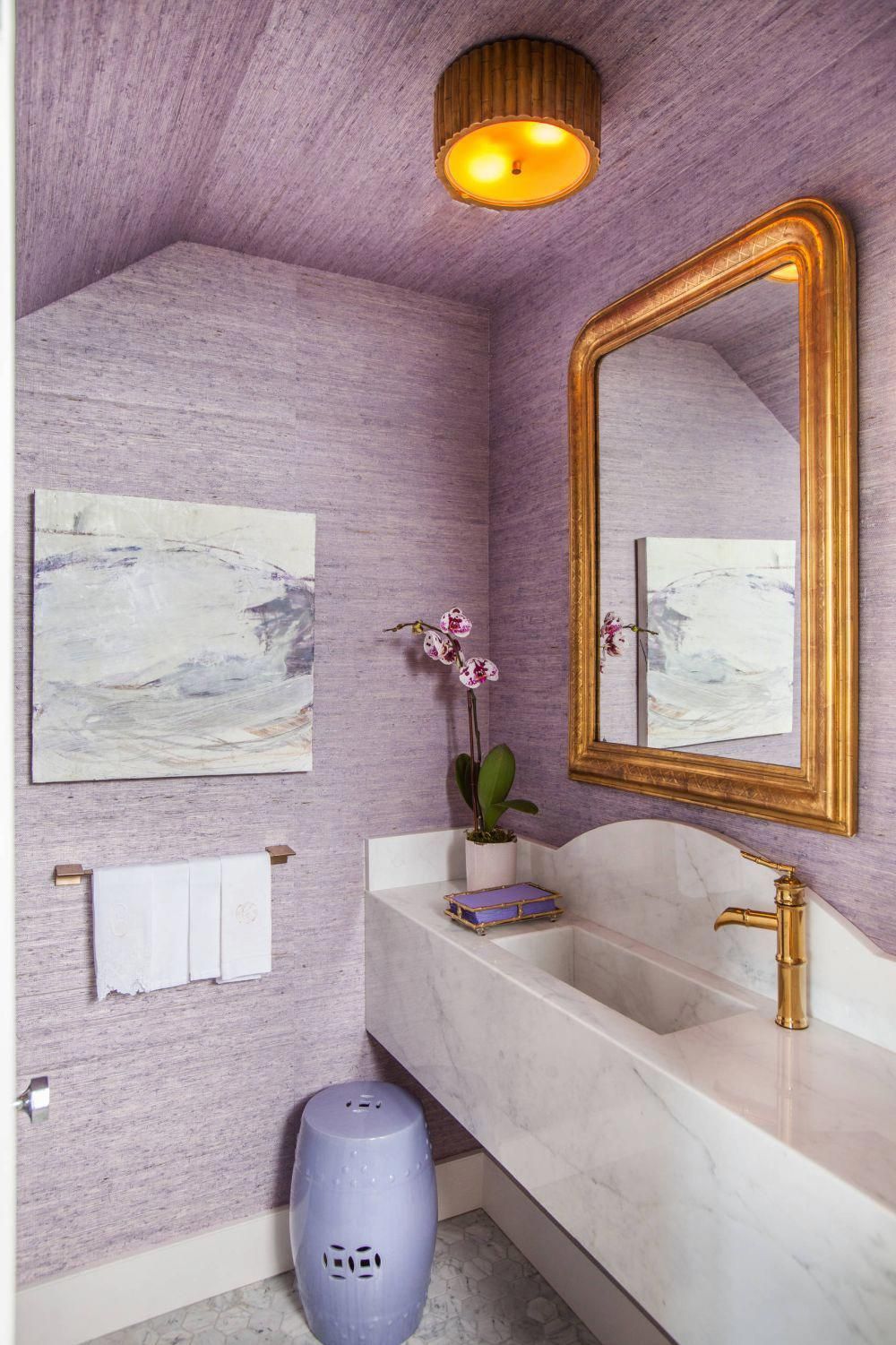 Attractive lavender bath
