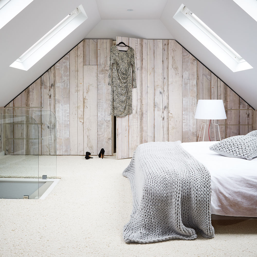 Casual loft bedroom